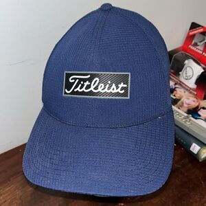 Navy Blue Titleist SnapBack 100% polyester washable golf cap hat